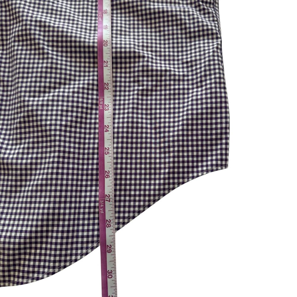 Lauren Ralph Lauren Shirt Men's Purple Plaid Button Down Collared Sz 16.5 34/35 - Picture 5 of 8